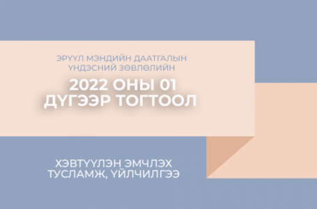 QR код уншуулан эмд-аар хэвтүүлэн эмчлэх тусламж, үйлчилгээний мэдээлэл аваарай