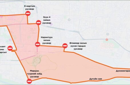 Автомашингүй өдрөөр дараах байршилд зам хаана
